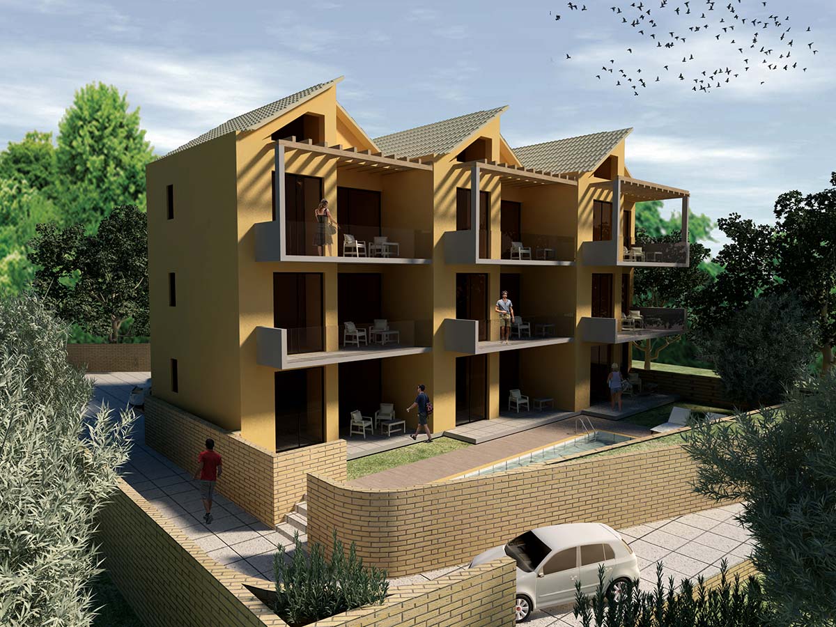 Συγκρότημα κατοικιών στην Νικιάνα Λευκάδας